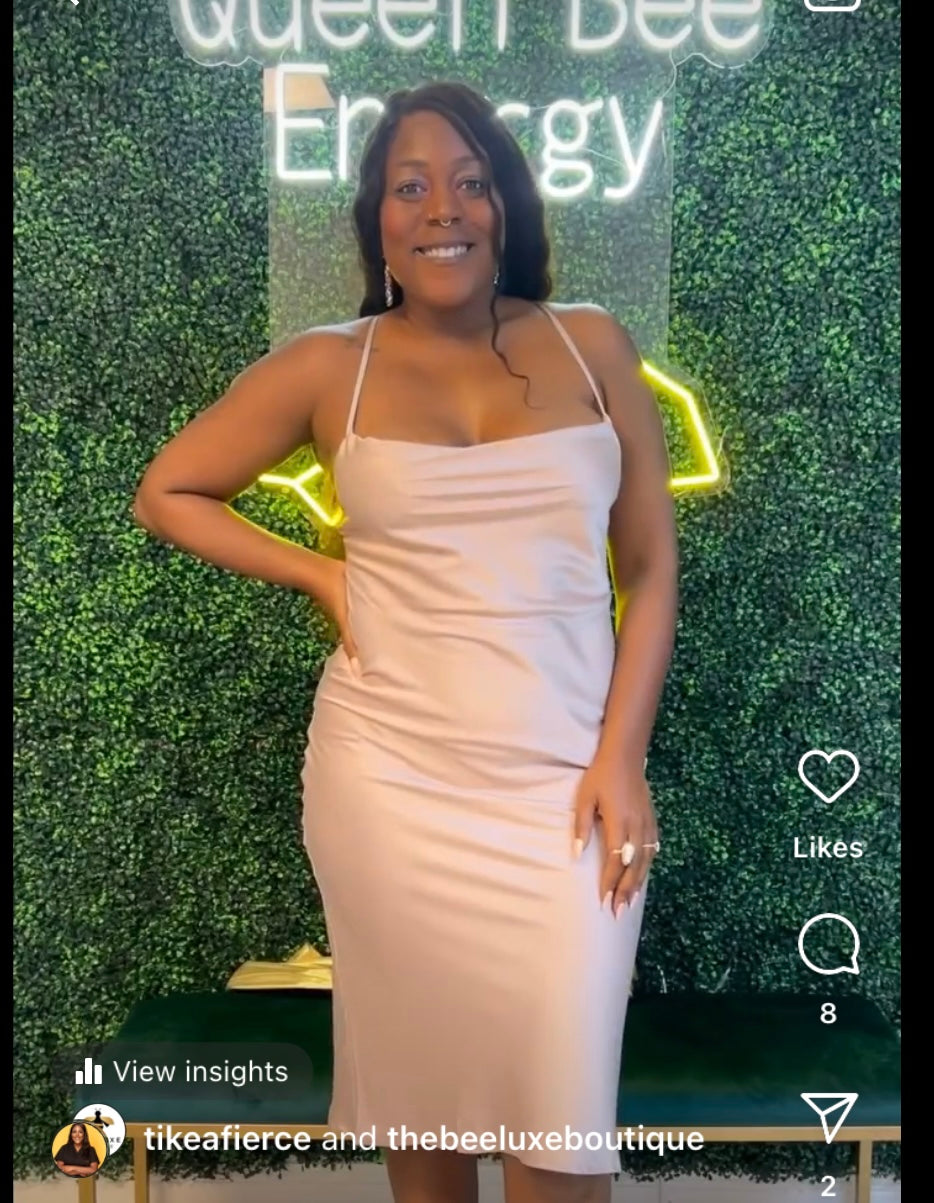 The Chloe Satin Dress