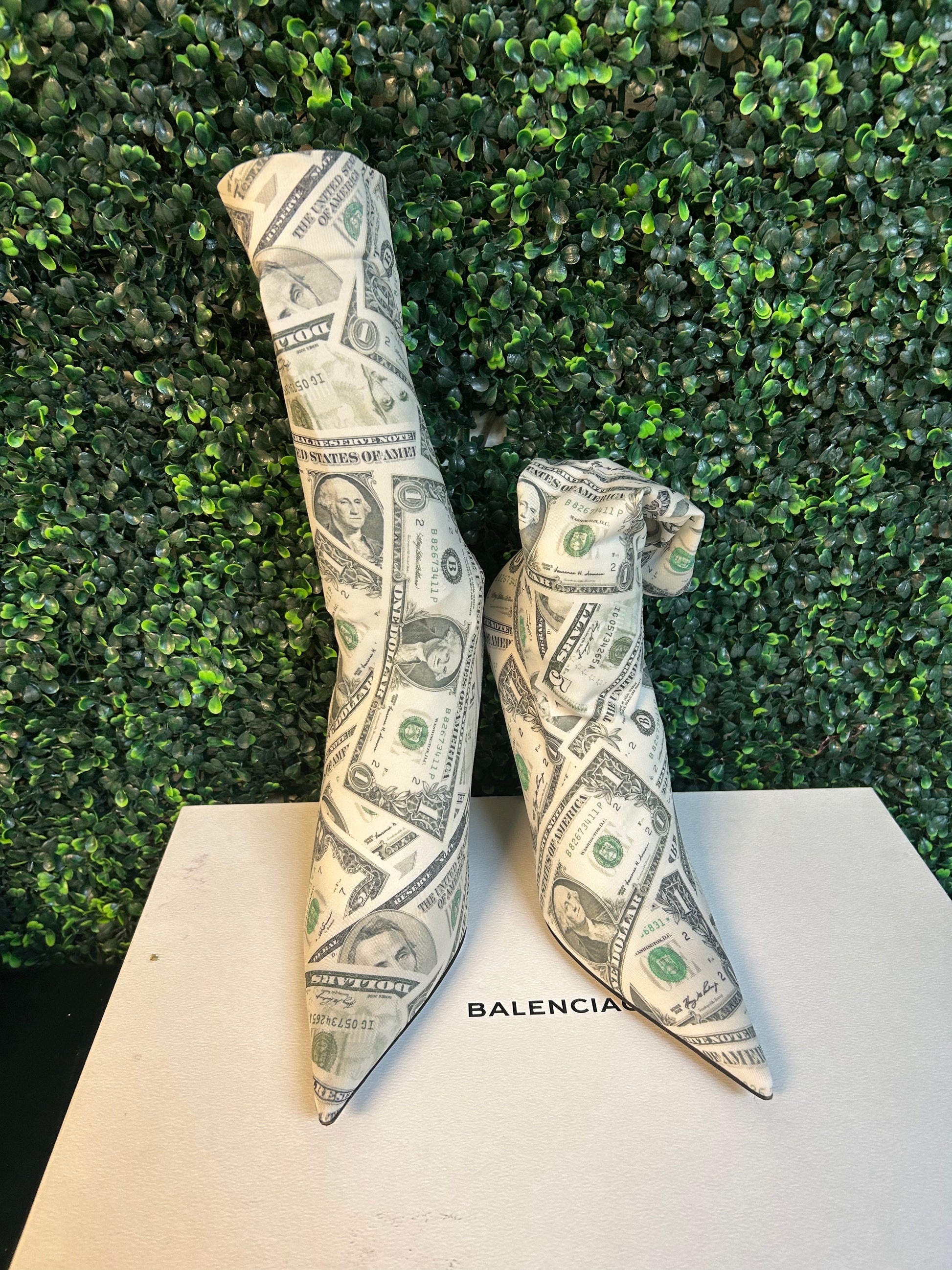 Balenciaga  NEW Dinero Money Sock Ankle Booties - The Bee Luxe Boutique